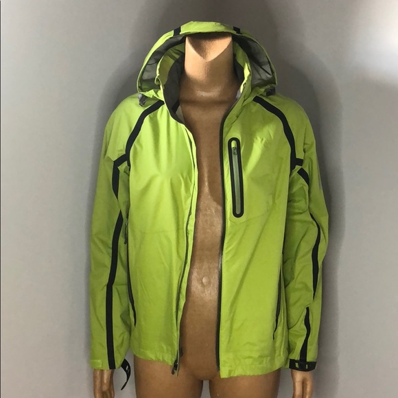Neon Green Running Jacket with Hood - Picture 2 of 11